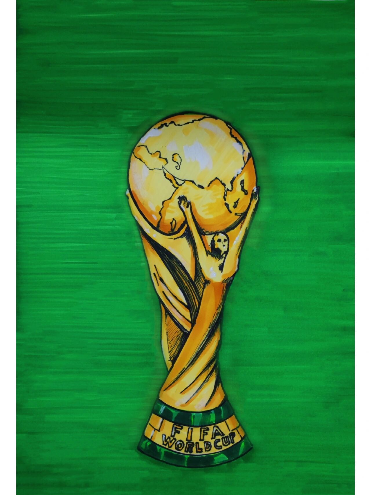 线描奖杯《大力神杯》