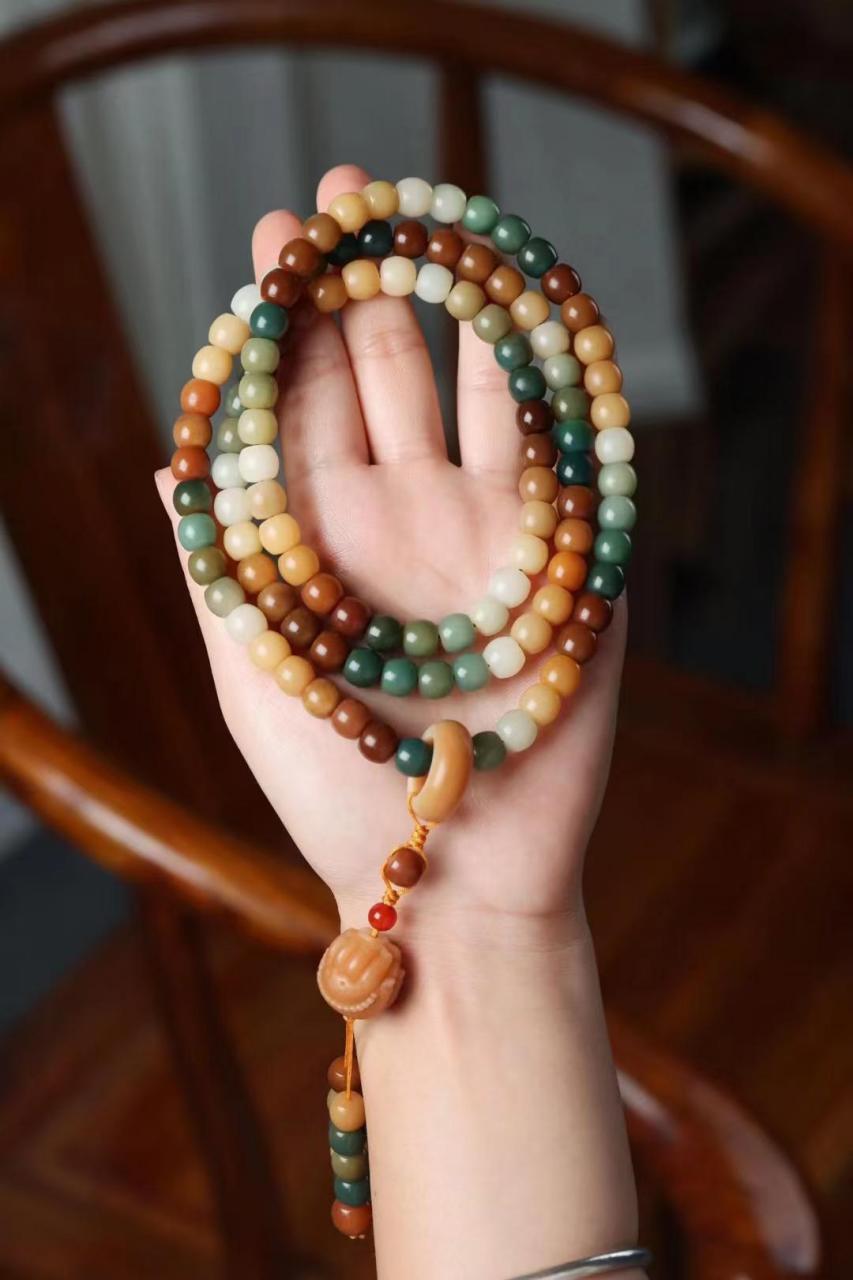 菩提根手串 渐变色文玩菩提 菩提根