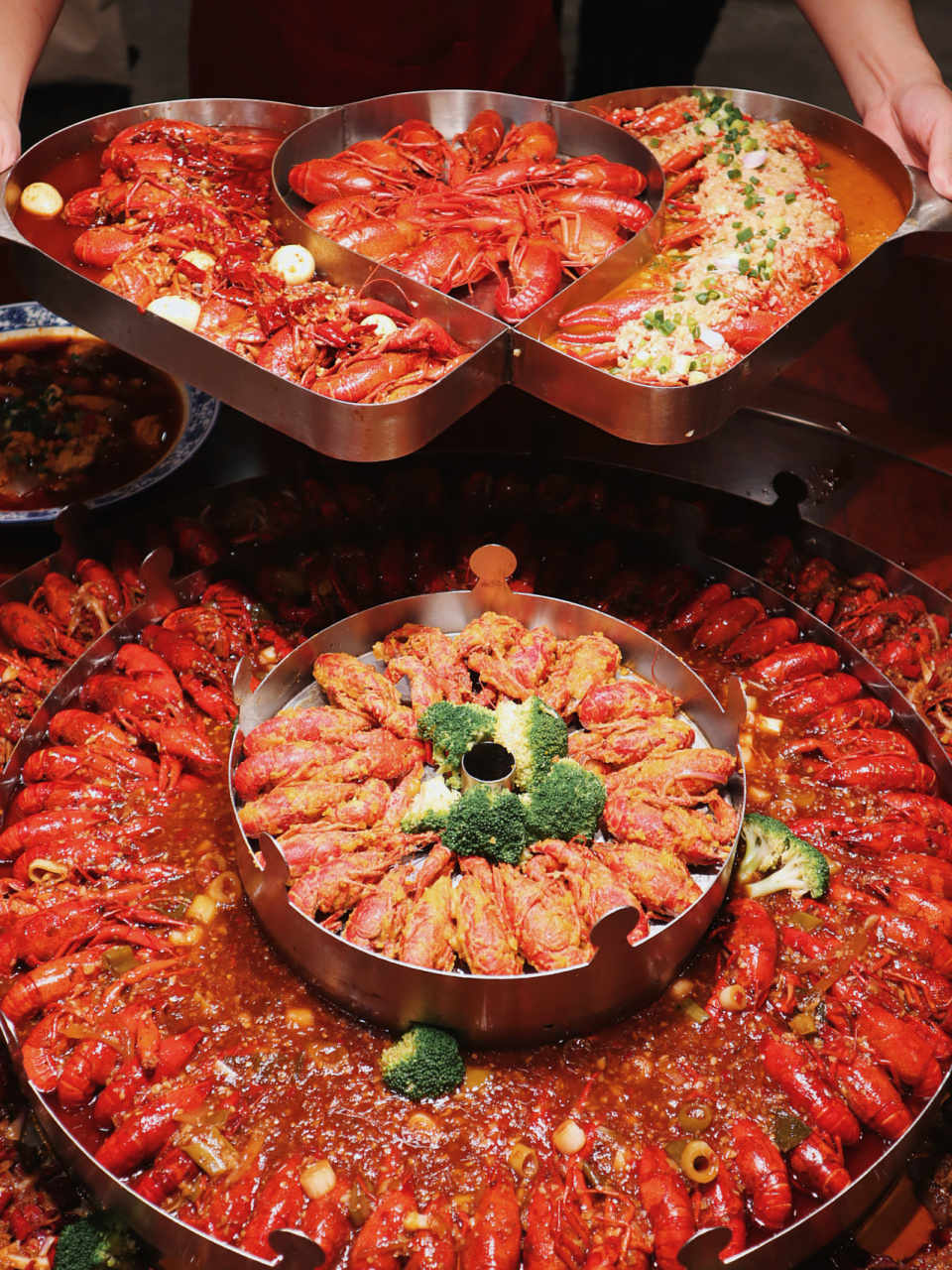 适合情侣约会小龙虾店02拼盘都是爱你的形状 重庆又有仪式感又高