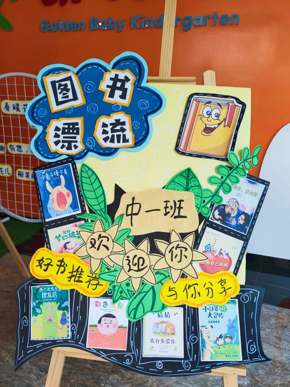 读书月展板《图书漂流》