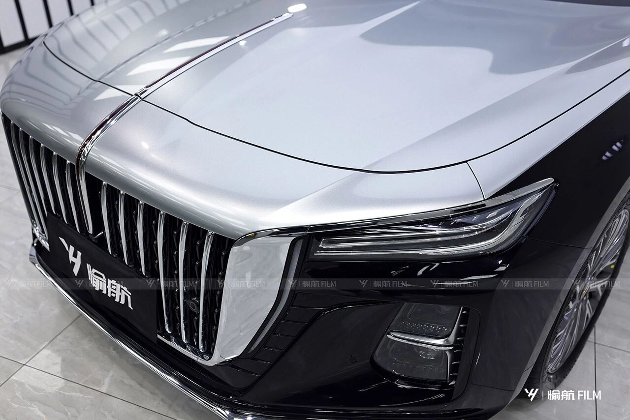 红旗9899h5双拼色 黑银双拼改色9899 低调沉稳大气  改色贴膜