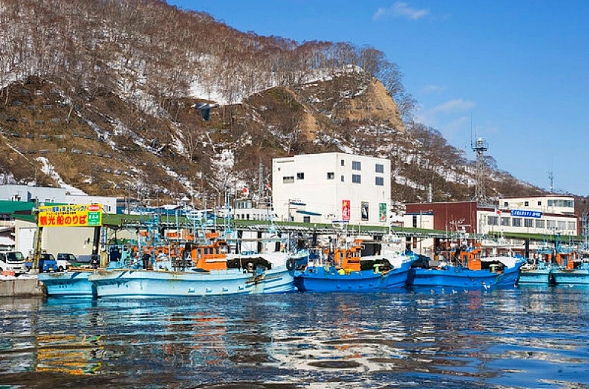 北海道渔场捕鱼图片