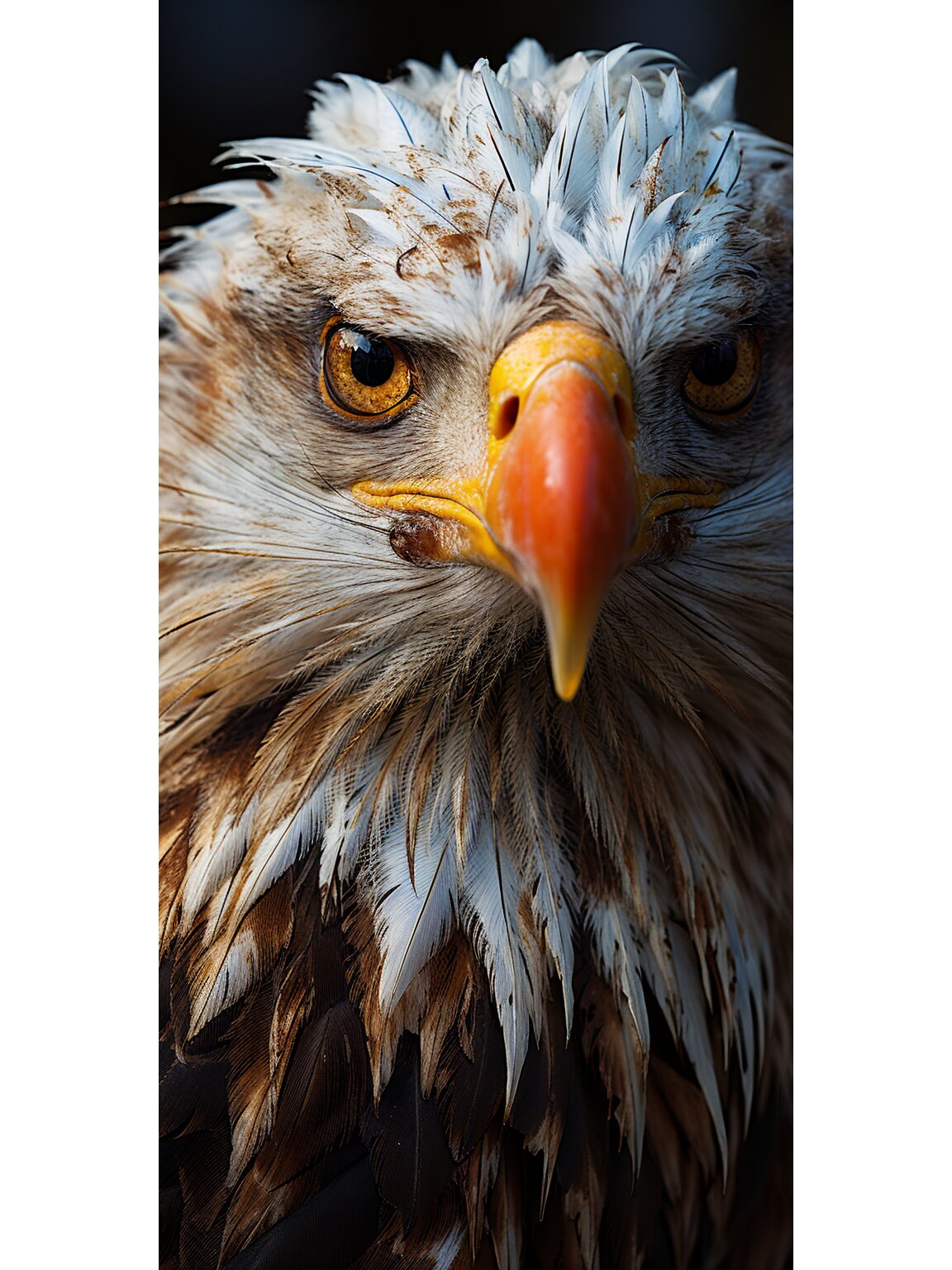 老鹰是自然界中一种非常神奇的生物,它的犀利眼神是它狩猎和生存的