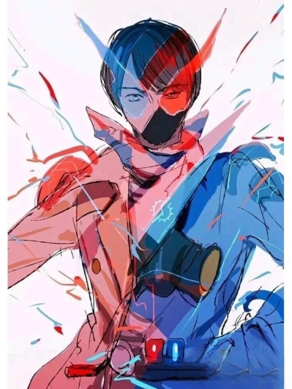 假面骑士build帅气头像(半变身)