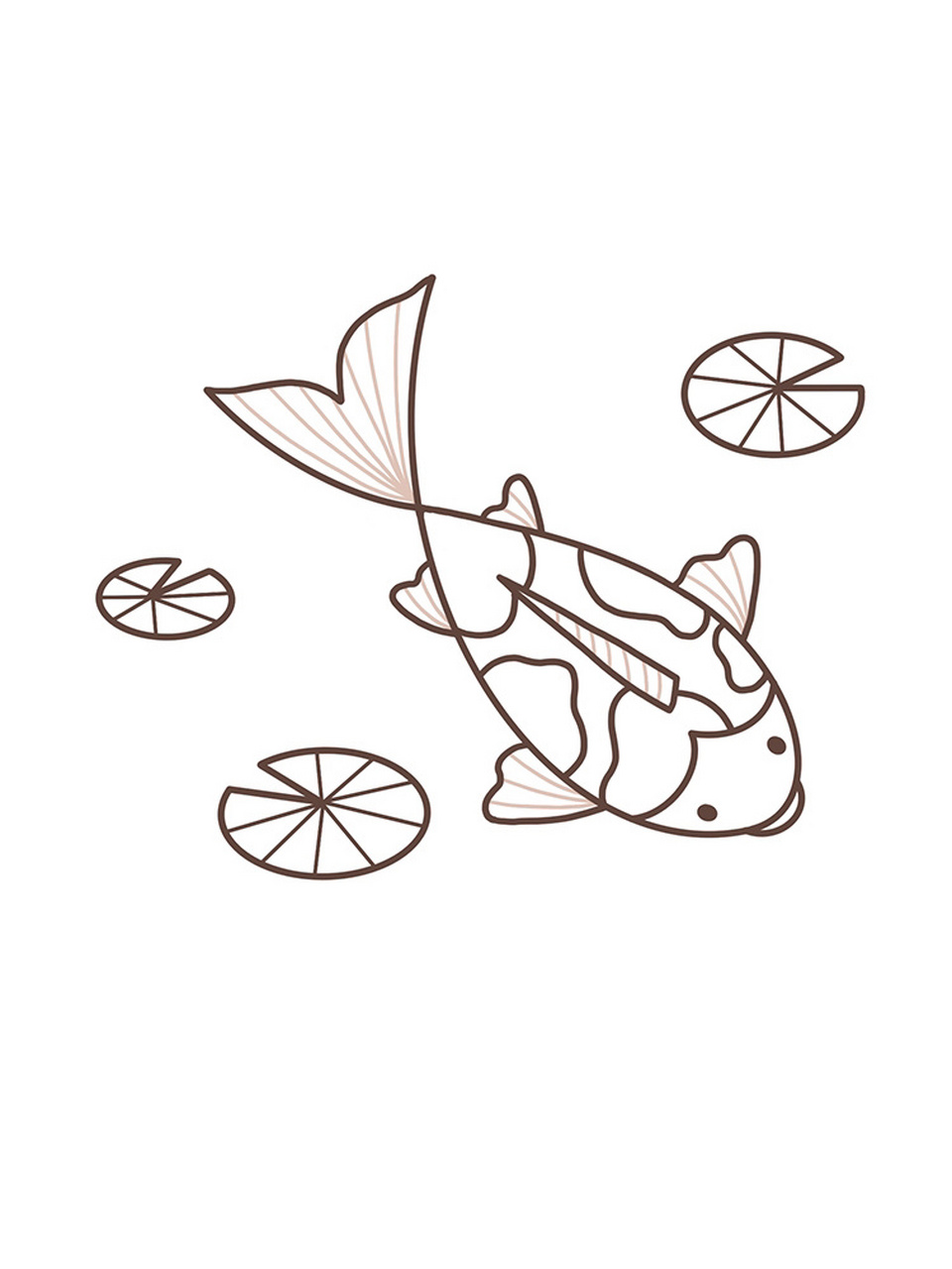 锦鲤简笔画
