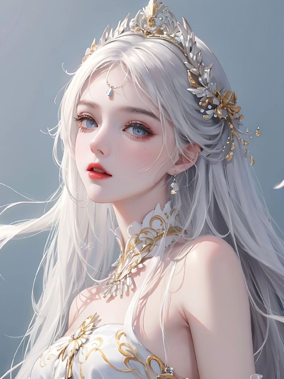 7615雪发仙姬|白发青衣翠衣裳,恰是你爱的模样  雪发仙姬,飘逸