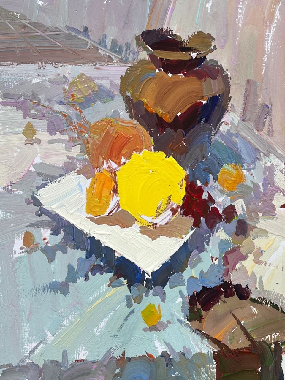 色彩静物水果陶罐类(步骤图)