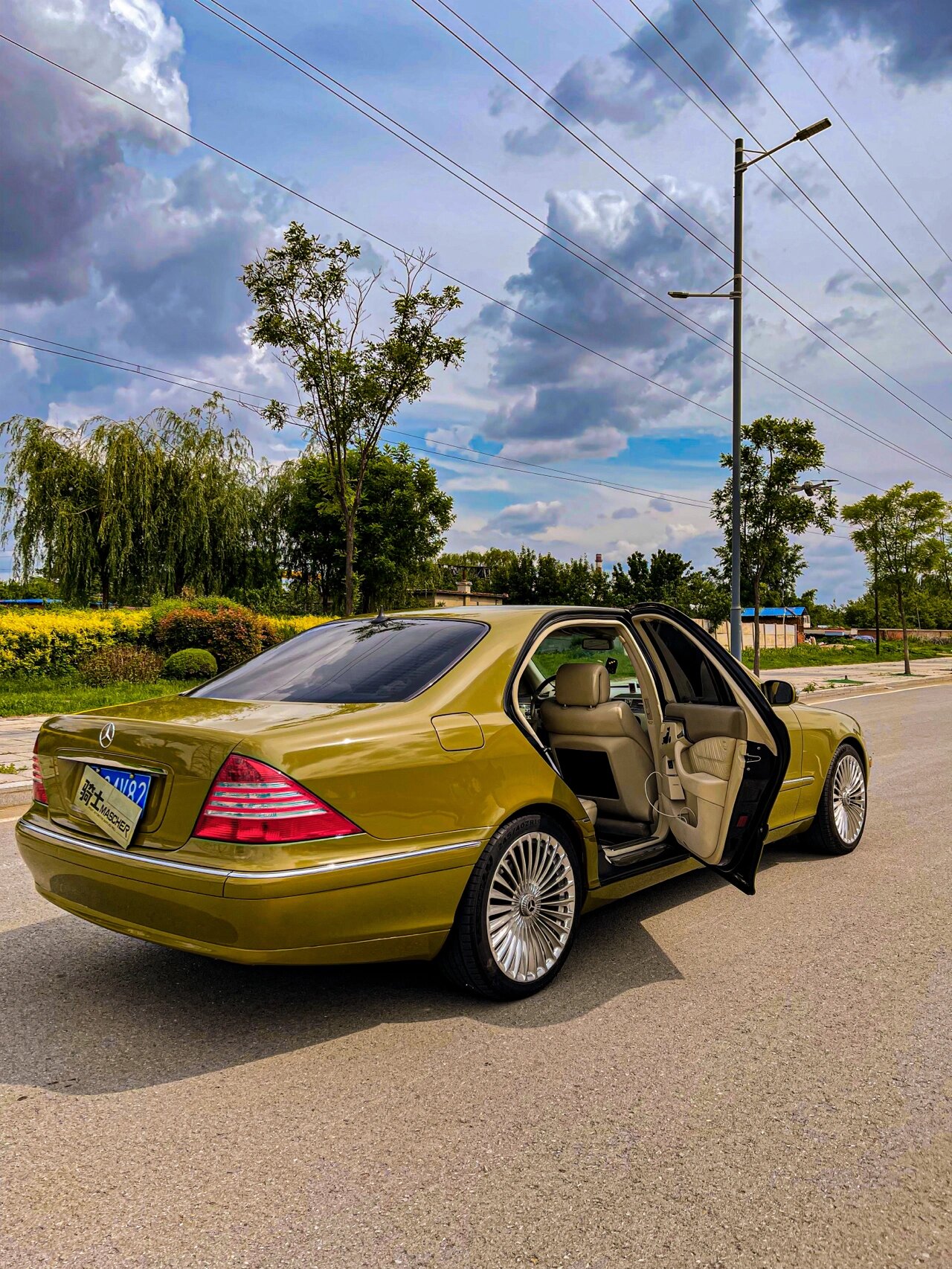 vintage经典奔驰s350蝴蝶奔|改装|大胆改色 我的vintage dreamcar 3.
