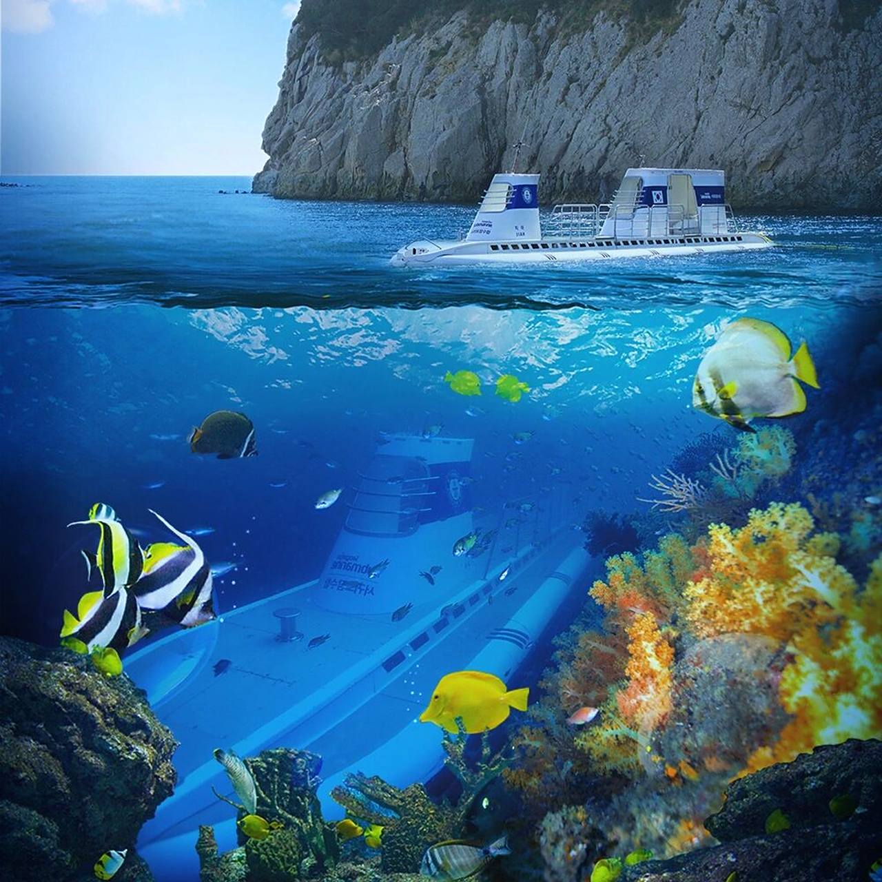 9693济州岛西归浦潜水艇0915|探索海底世界96 奇妙的海底