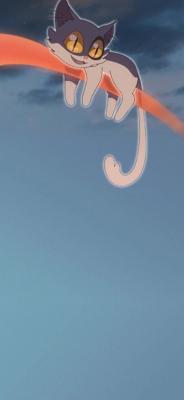 铃芽之旅手机壁纸, 超可爱白猫咪大臣  #情侣头像# #壁纸