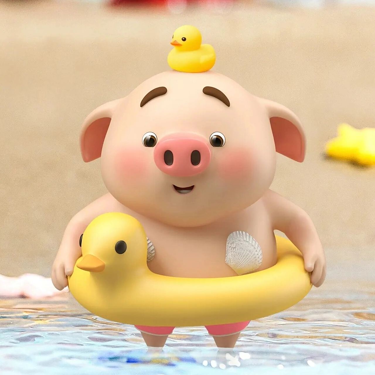 猪小屁头像壁纸夏天集 小屁也要过夏天了 快快收藏起来