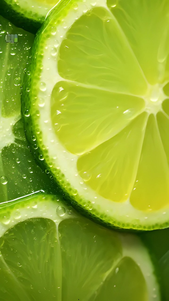 柠檬 | 清爽绿色柠檬壁纸