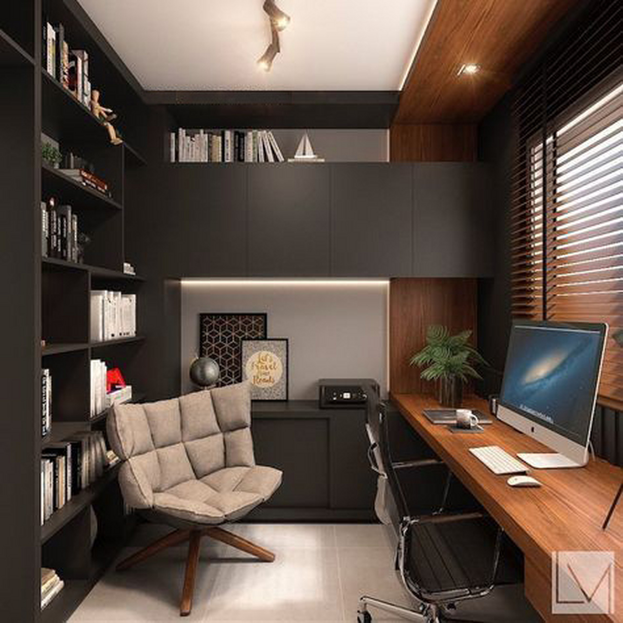 多种书房布局,总有一款适合你  读书使人明智,书房亦是一个家庭文化