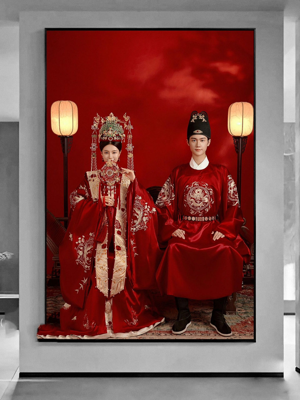 结婚必拍的明制汉服婚纱照,喜庆又大气 结婚必拍的明制汉服婚纱照