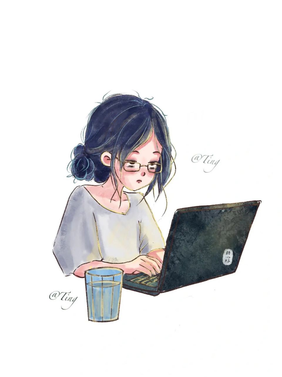 头像/打工人 有个小姐姐许愿要程序员女孩,我也不知道程序员的标配是