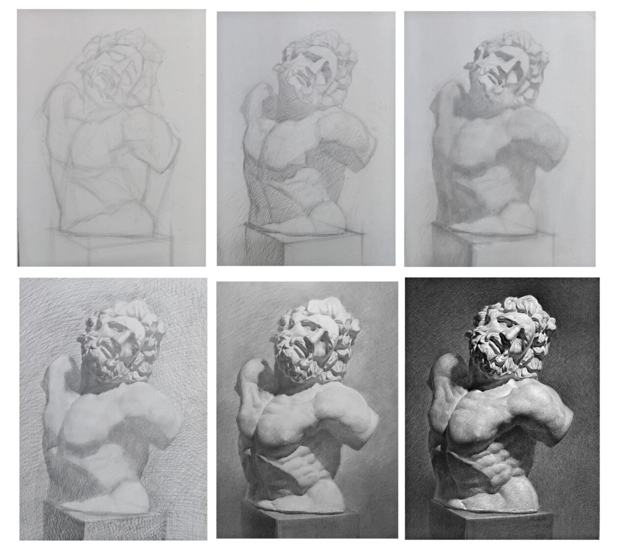 素描石膏拉奥孔