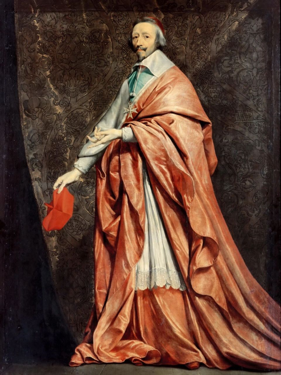 67|红衣主教黎塞留肖像画|尚帕涅 hi,今天小岛赏画的主题是卢浮宫馆藏