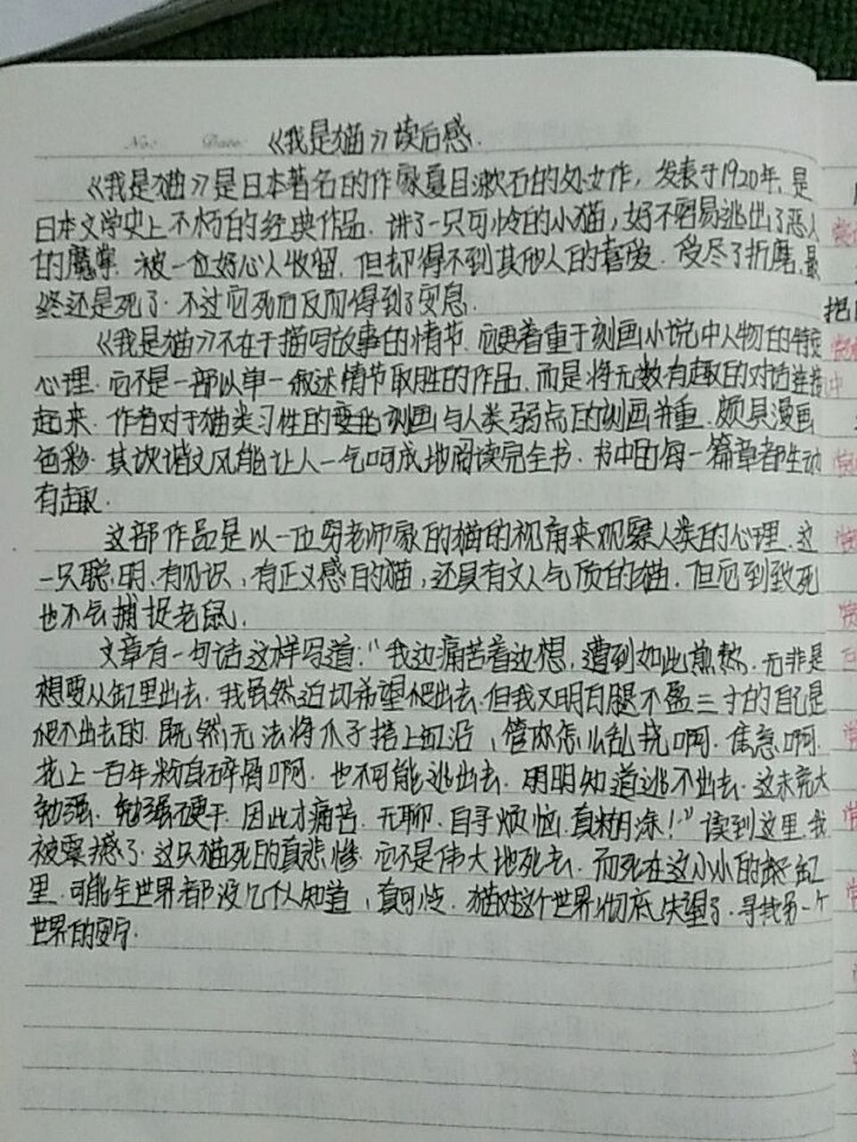 我是猫读后感 我是猫读后感