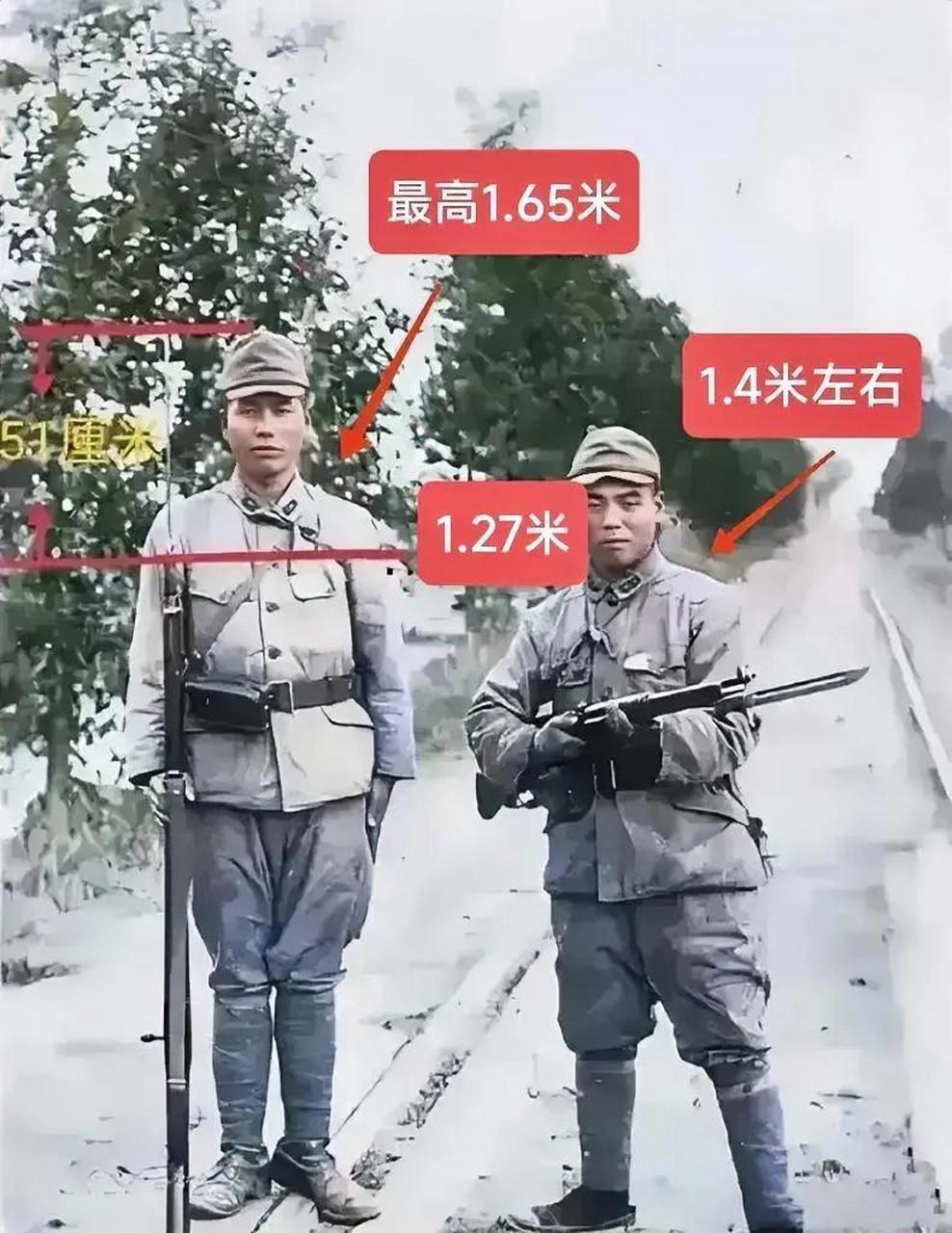 这是当年真实的日本鬼子,身高1.4米左右!