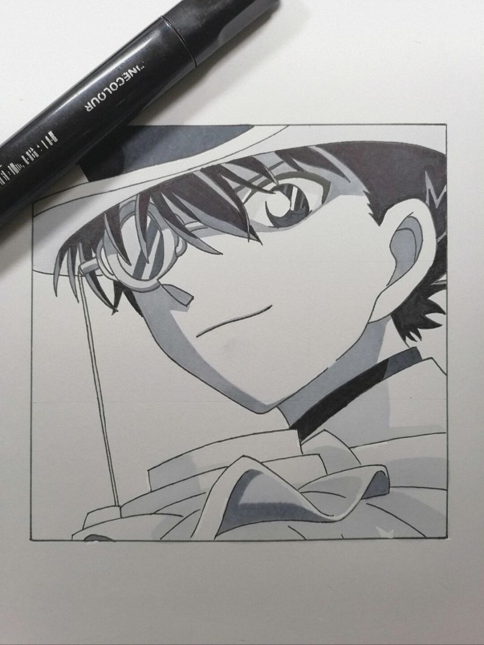 基德教程 #名侦探柯南# #手绘教程# #怪盗基德