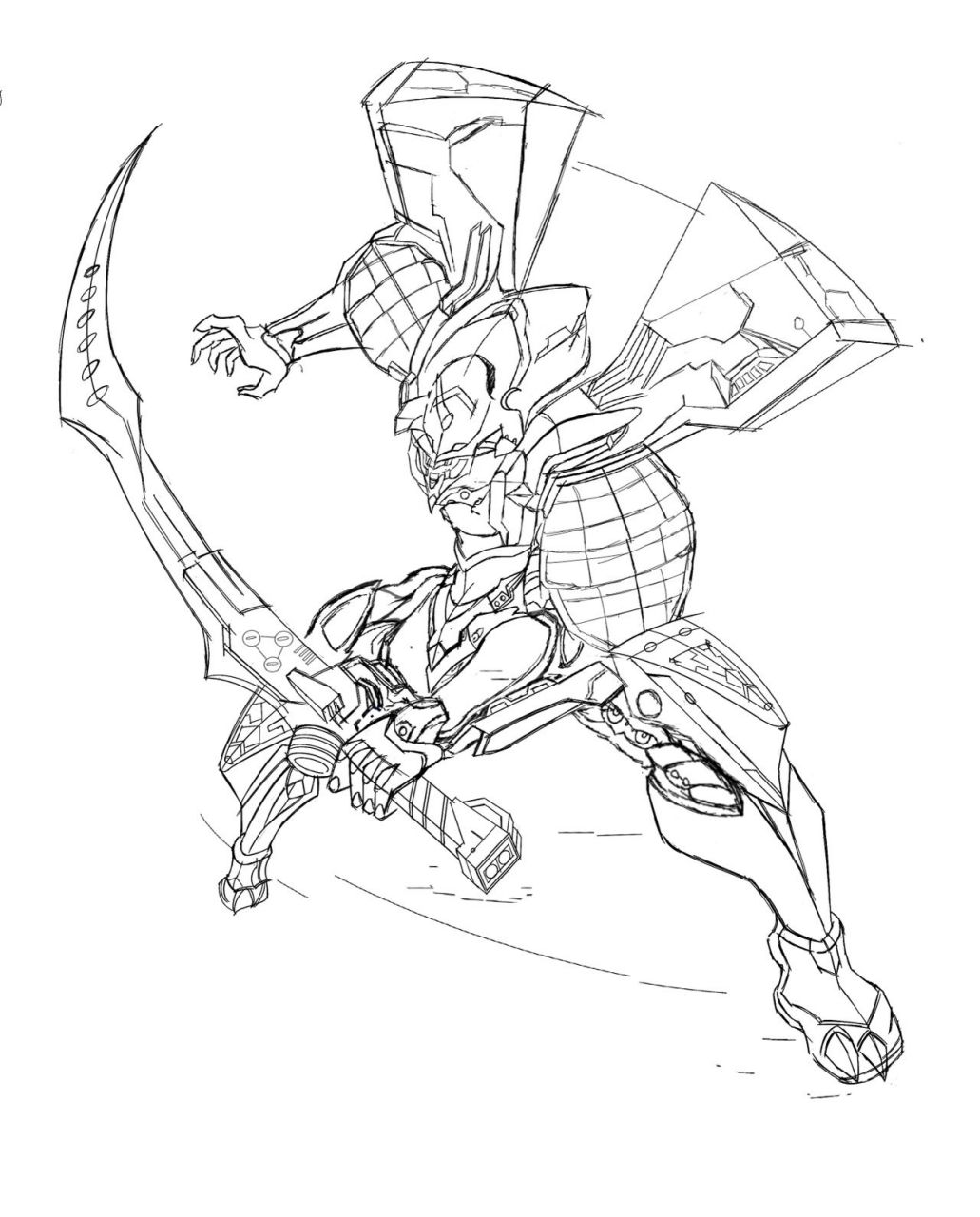 eva初号机手绘  机甲手绘 机甲好像真的容易画奔溃,感觉画了一个世纪