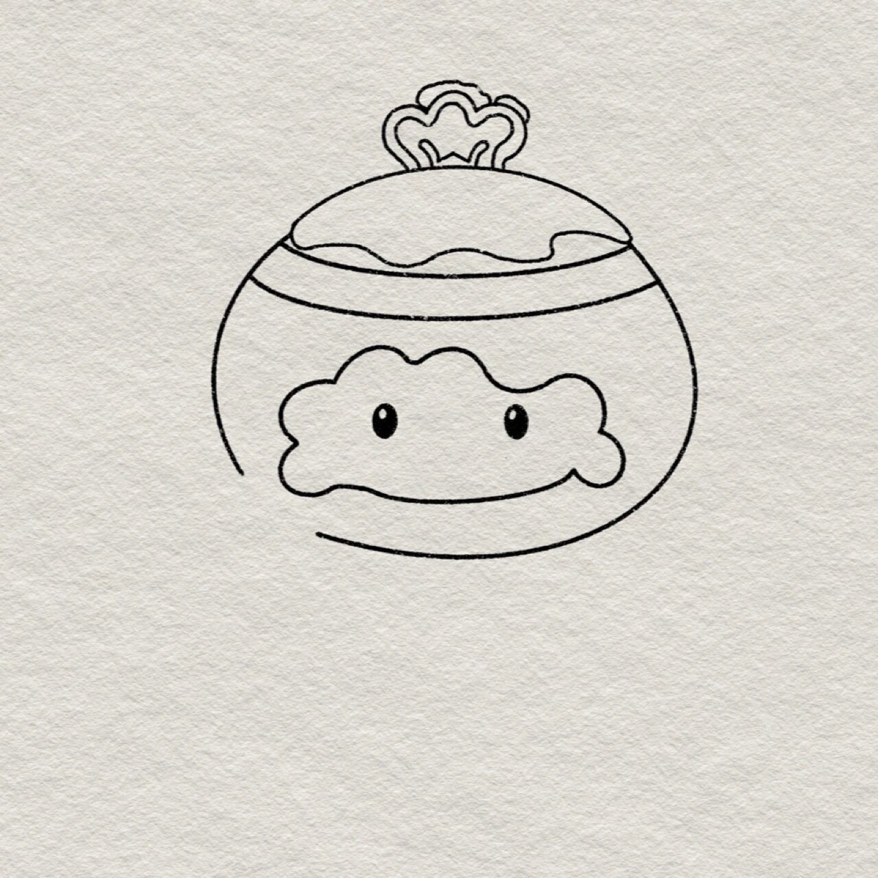 雪容融简笔画步骤图