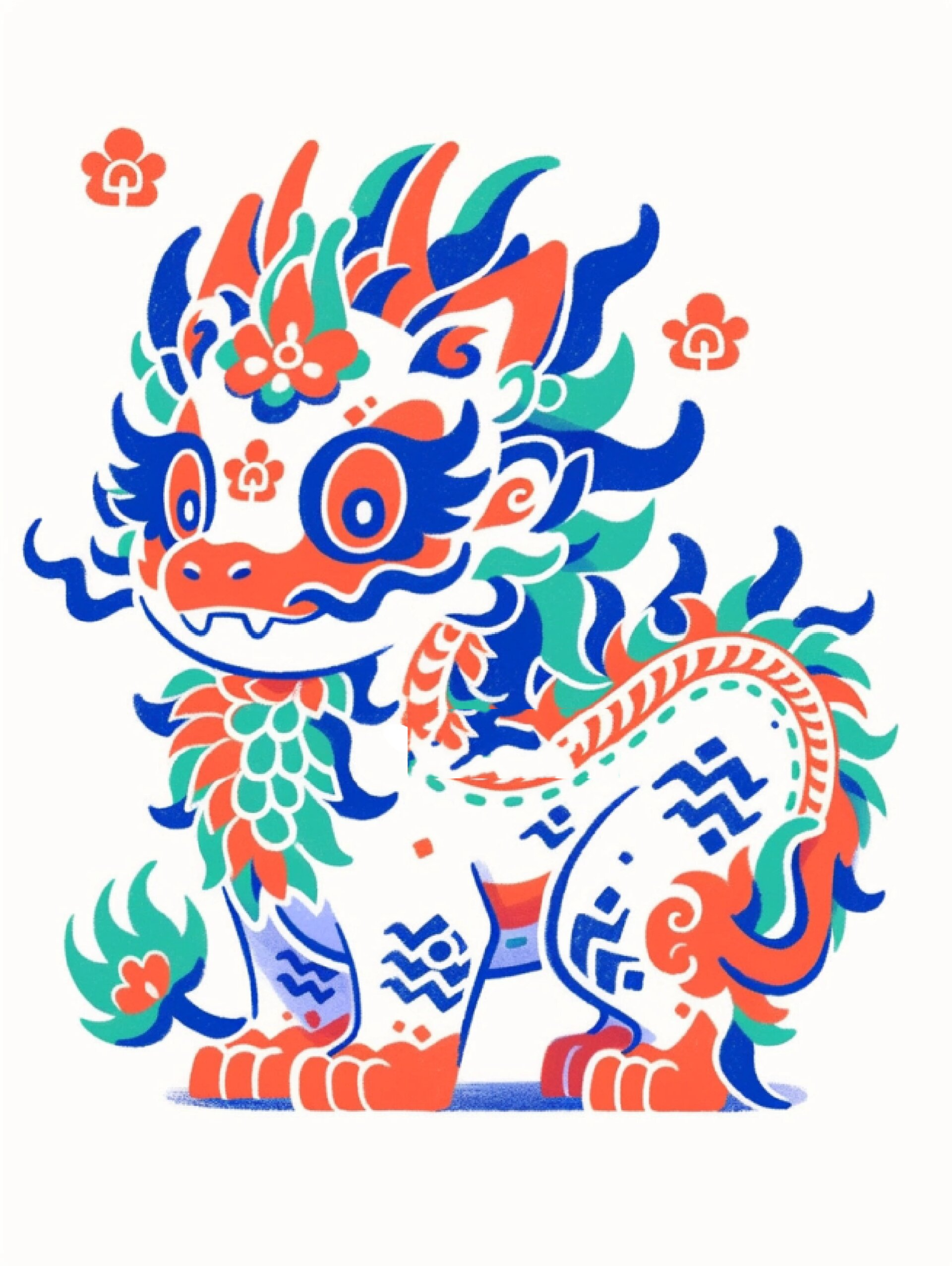 龙年插画 | 涂鸦中国龙 第四弹