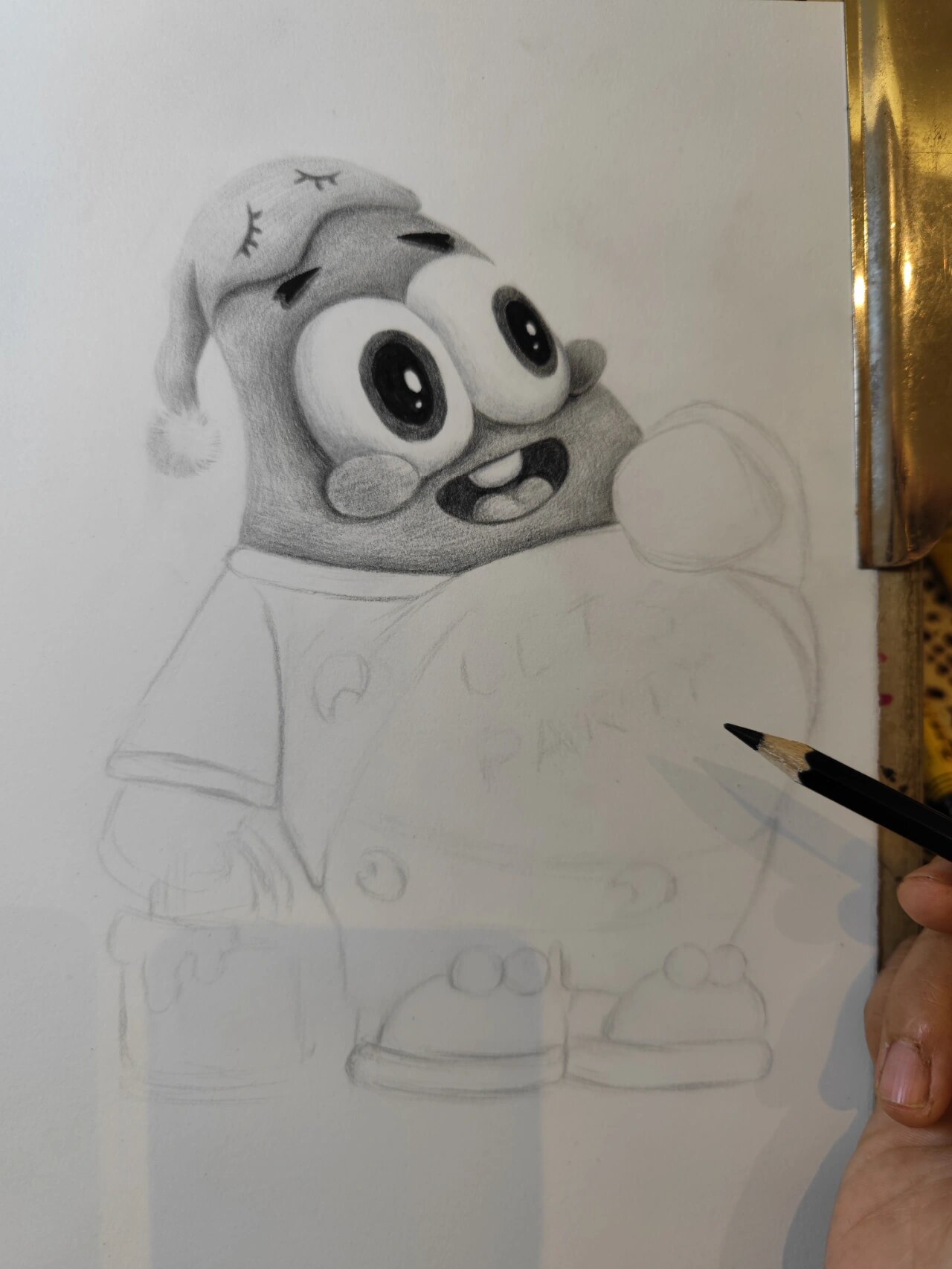 素描一只派大星