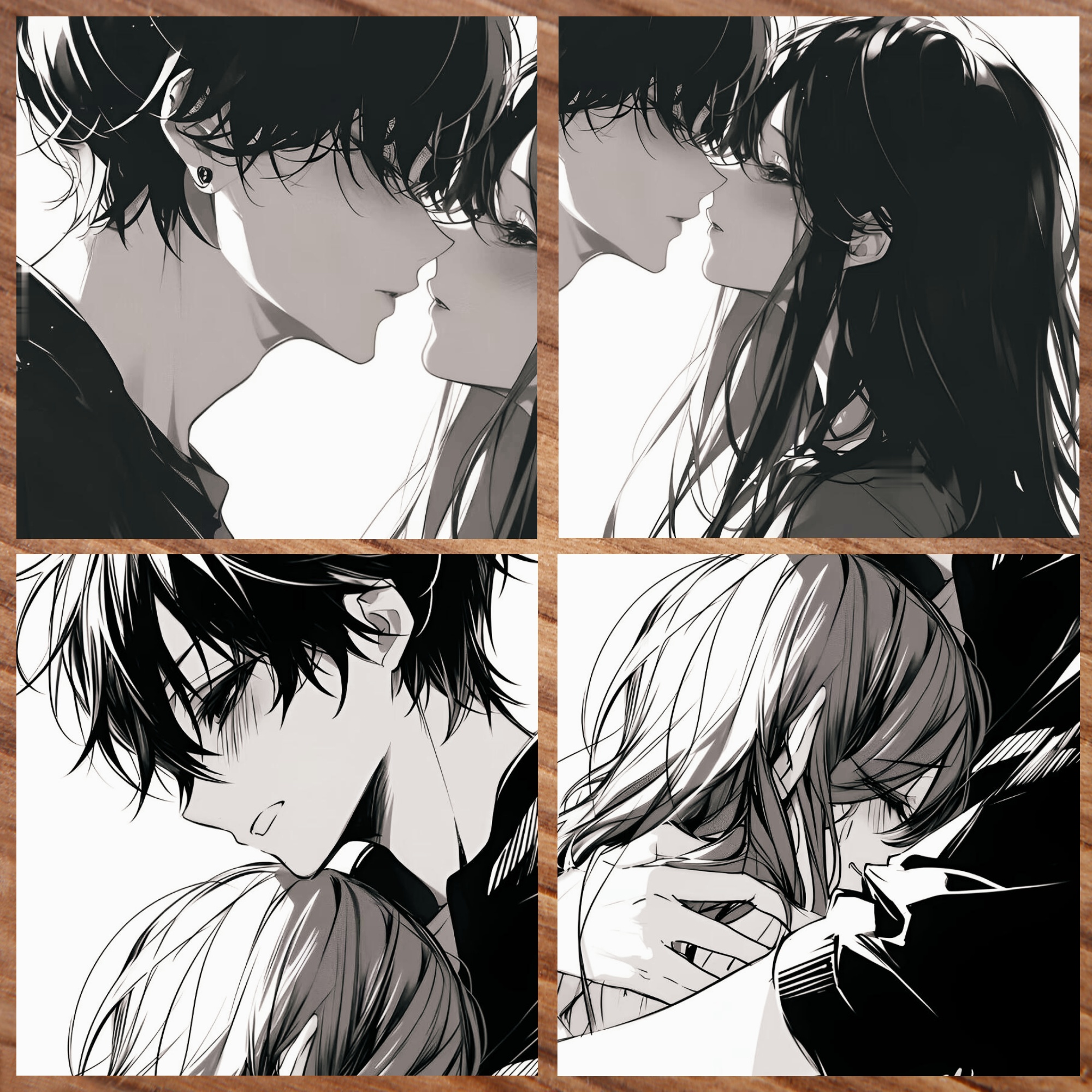 甜蜜黑白情侣头像超有感觉