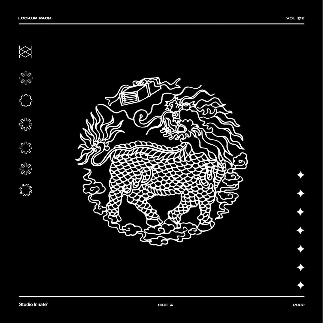 【135】中国麒麟图案设计,中国风元素麒麟元素 hello,薯宝宝今天给