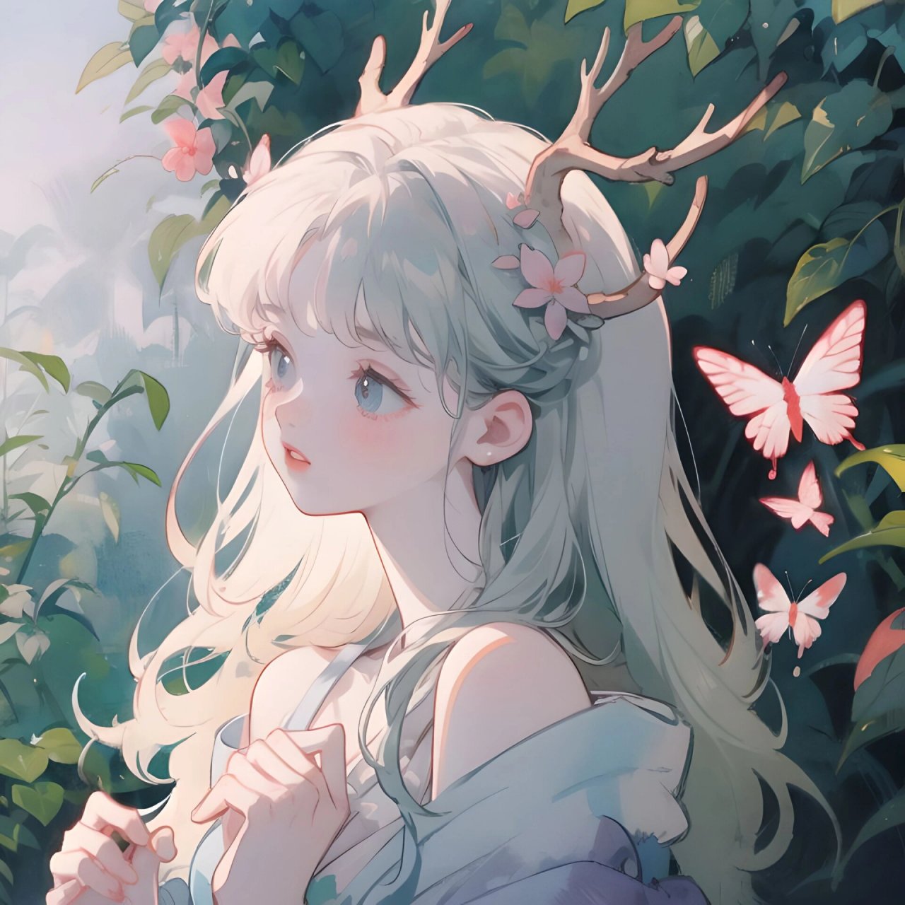 简约风小仙女头像