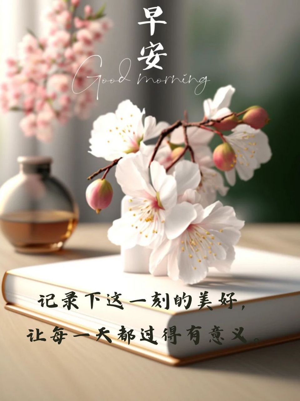精致走心的早安心语 98早安,阳光透过窗子,温柔地叫醒沉睡的心灵.