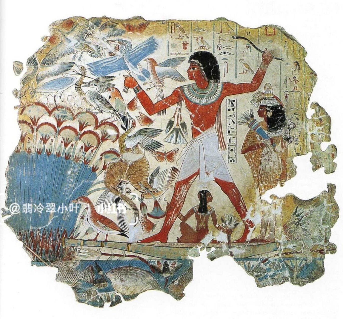 内巴蒙的农家乐--埃及绘画 内巴蒙nebamon,古埃及图坦摩斯四世和阿蒙