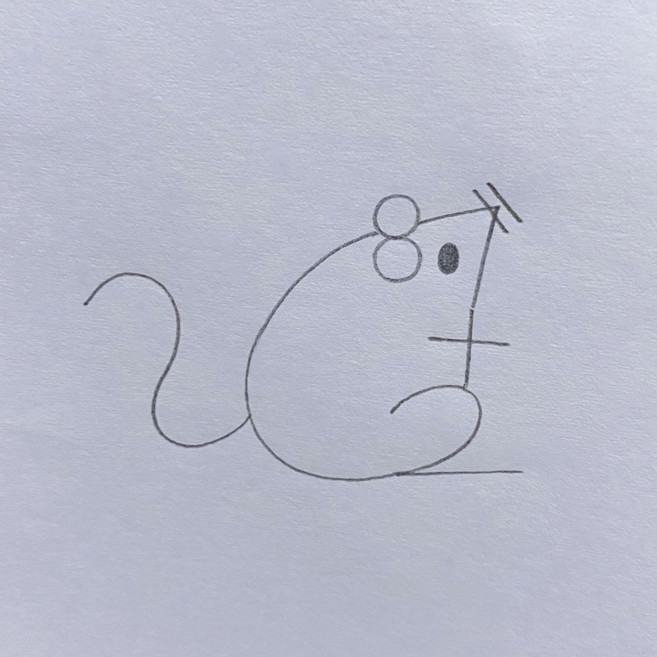 小老鼠简笔画图图片