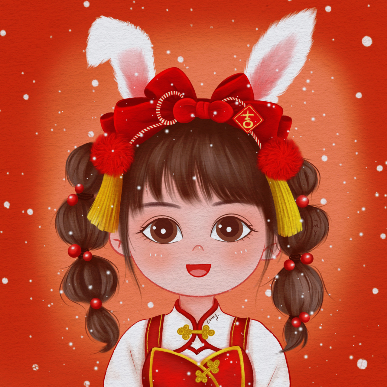 2023兔年头像/新年女生好运头像 希望2023突然暴富,往事清零,重新开始