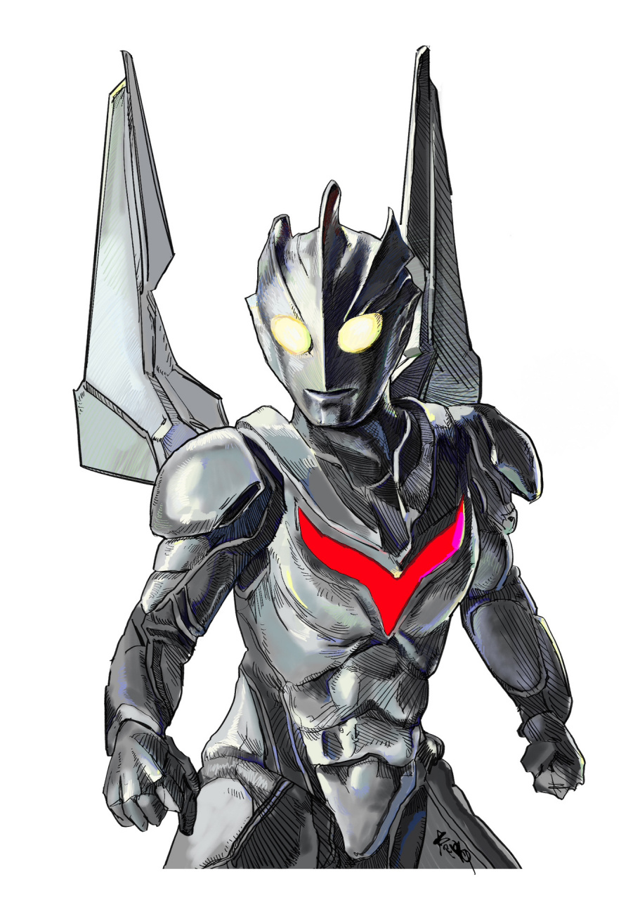 画了一张  诺亚奥特曼 宇宙第一道光