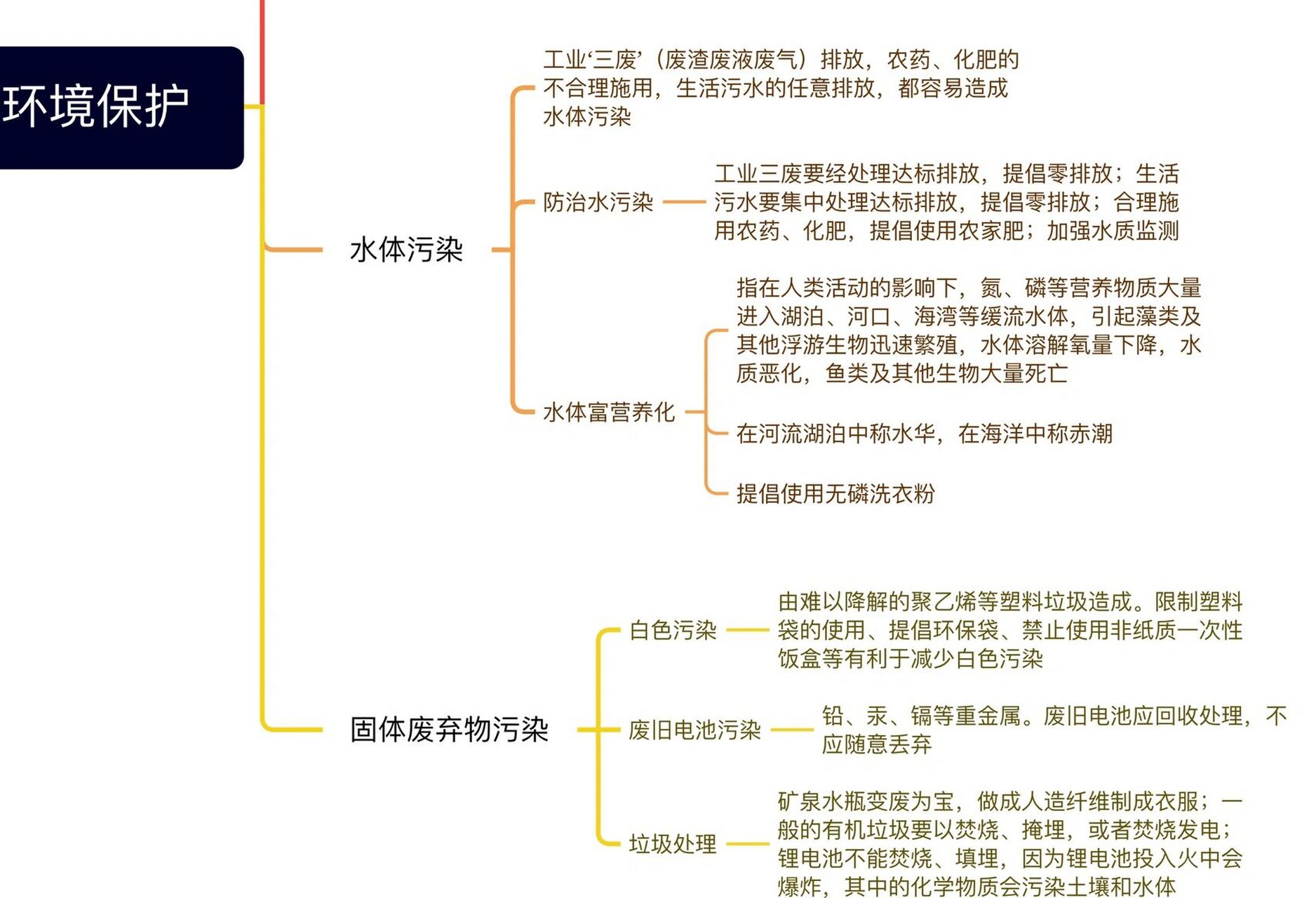 爱护地球思维导图内容图片