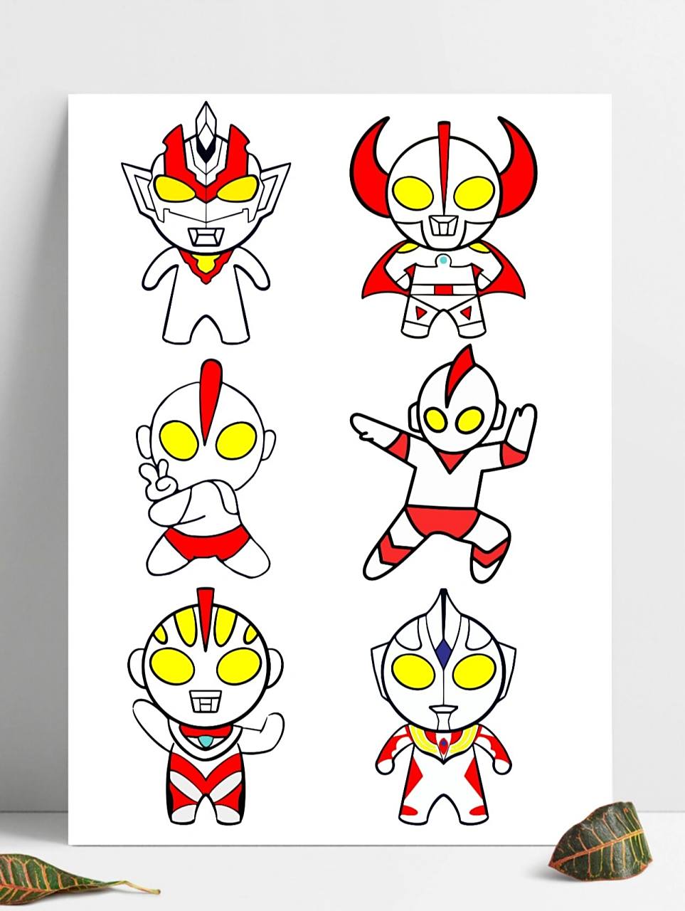 男孩子们喜欢的奥特曼9699,可爱的简笔画素材,奥特曼贴图,快点