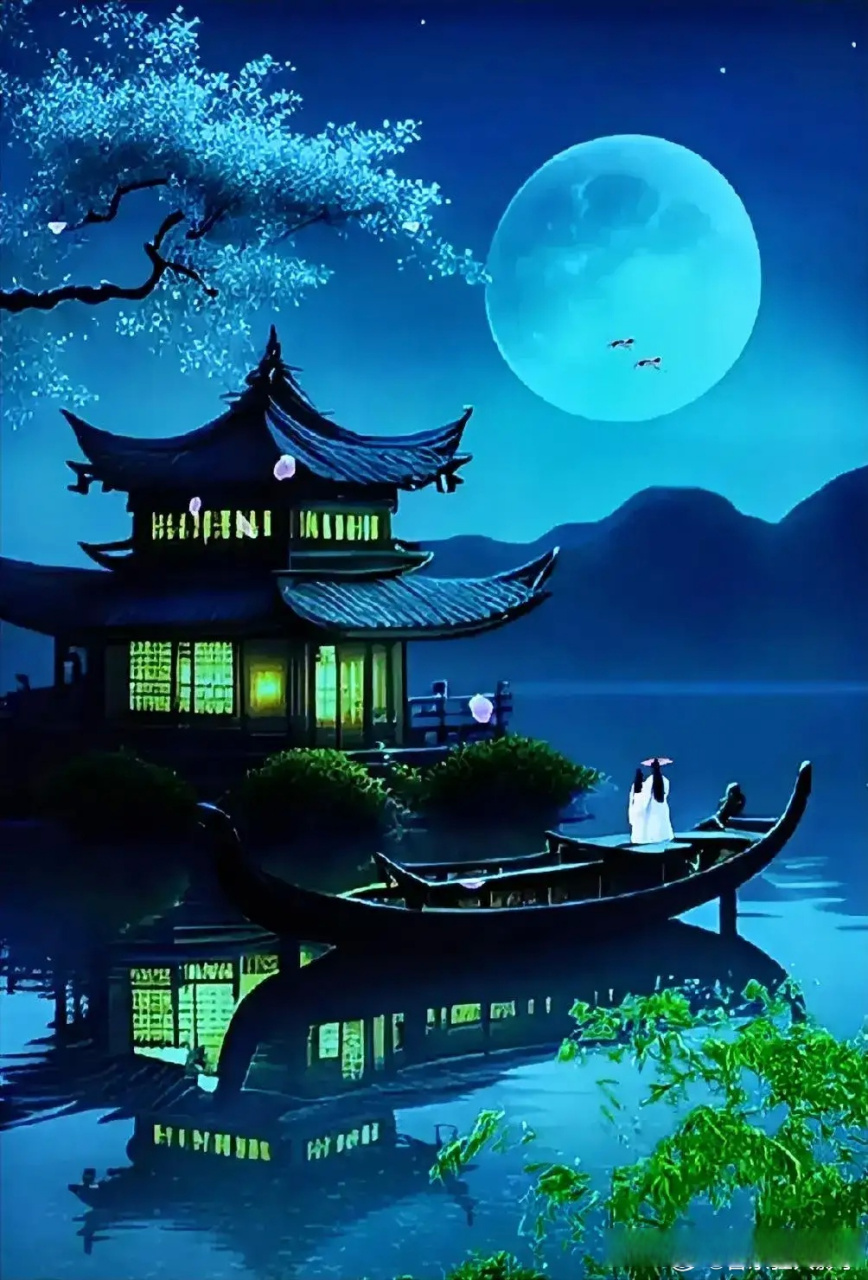 上联:月下相思瘦, 下联:云赏心舒畅.