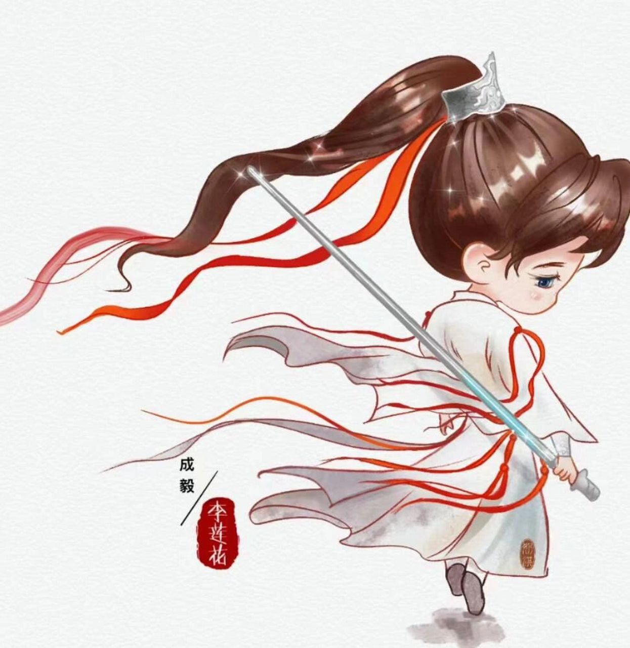 【莲花楼】李莲花/李相夷q版壁纸 都是不同画手画的,图有盖章,仅分享