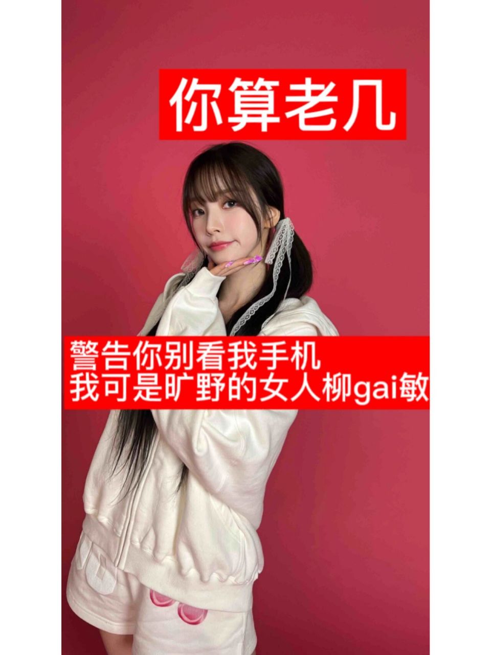 kpop女爱豆警告你别看我手机壁纸