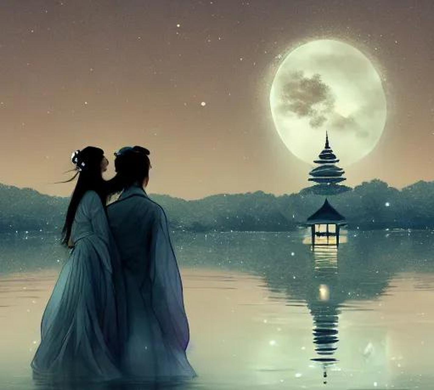上联:天上幽期,人间乞巧.诚邀下联 世间良缘,月下老人.
