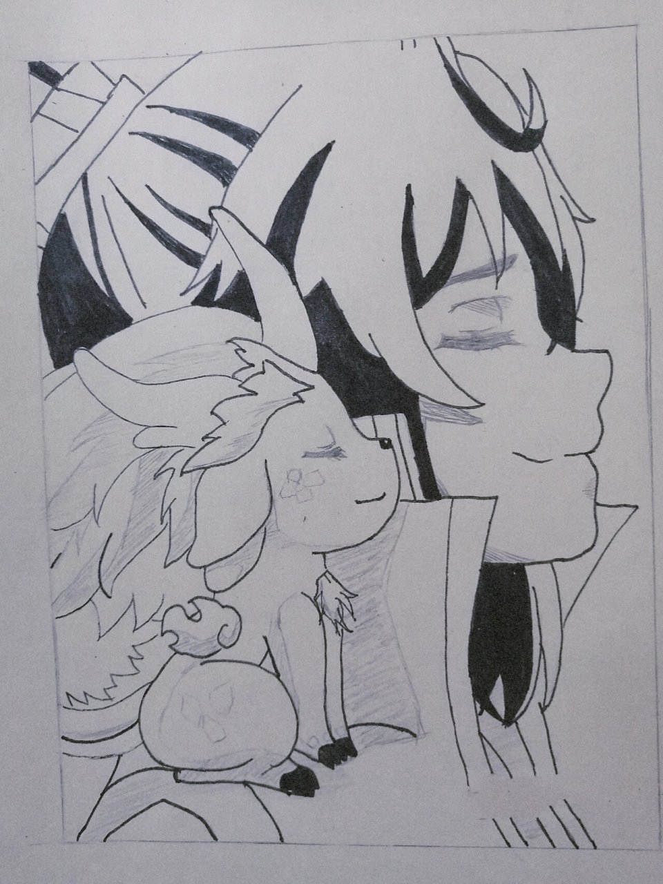 一念永恒白小纯绘画① 白小纯x铁蛋