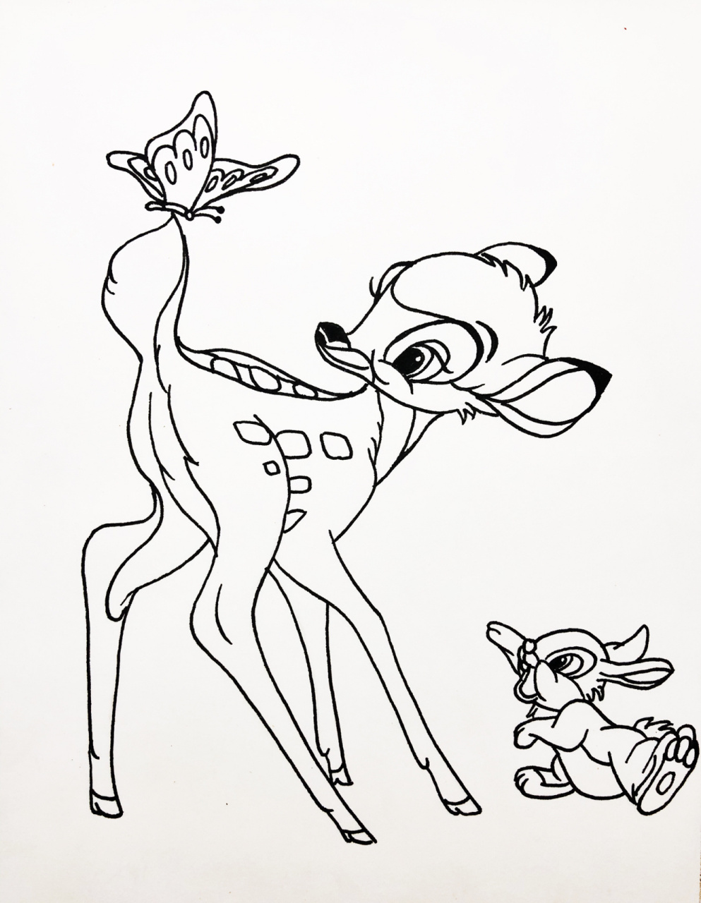 04小鹿斑比简笔画来啦!