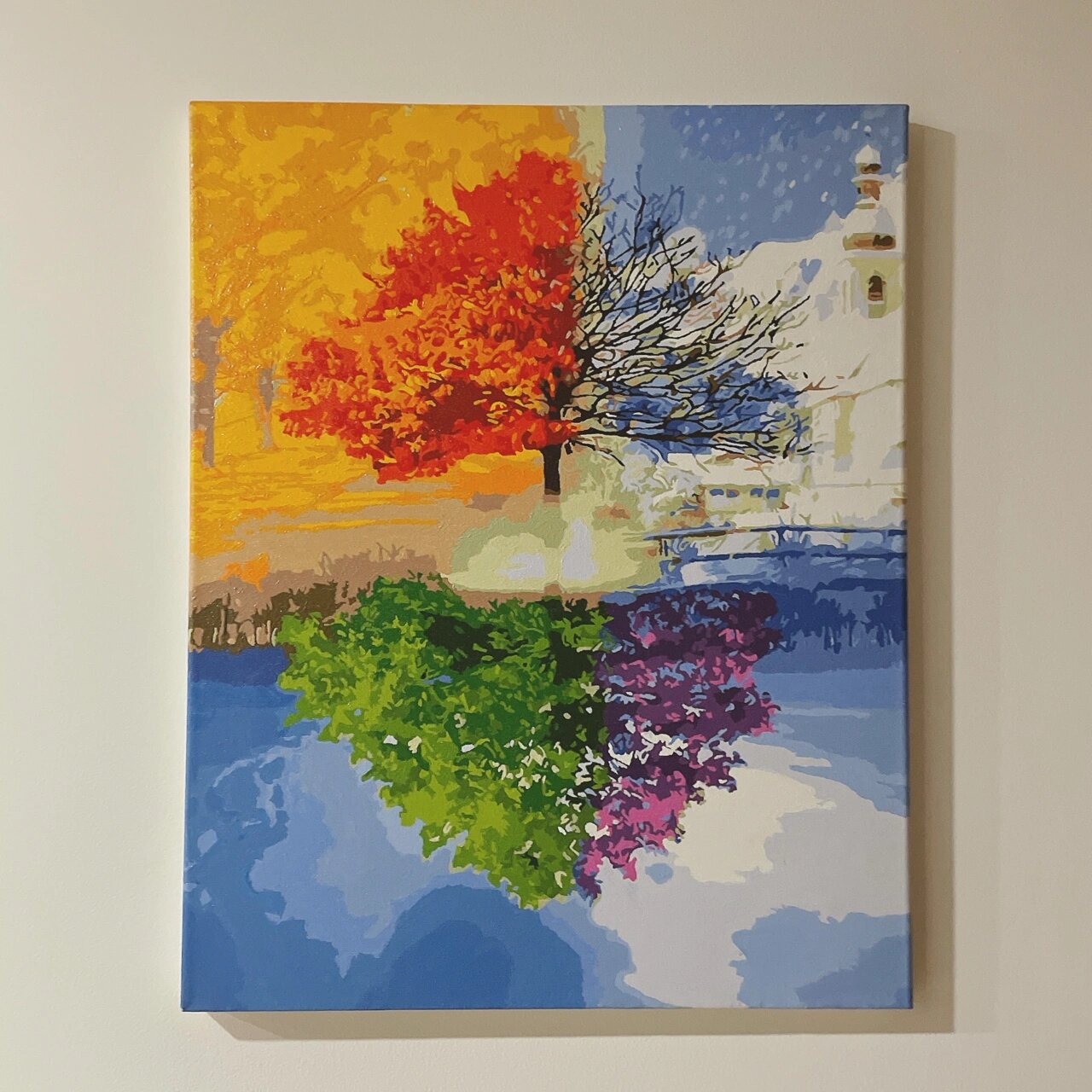 数字油画 | 四季树99