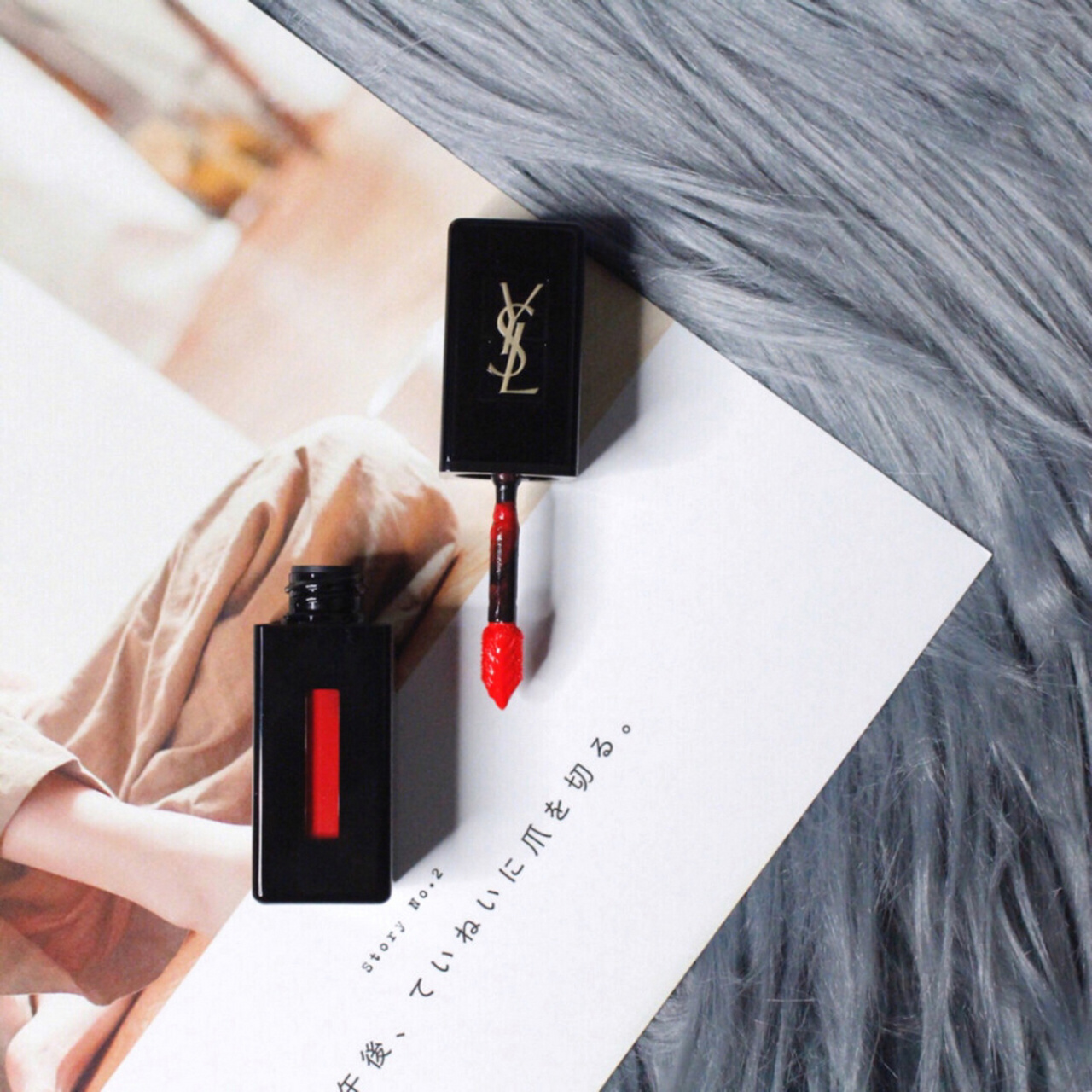 彩妆分享# 92 刻着生辰日期的ysl黑管唇釉411|附试色 【唇釉】