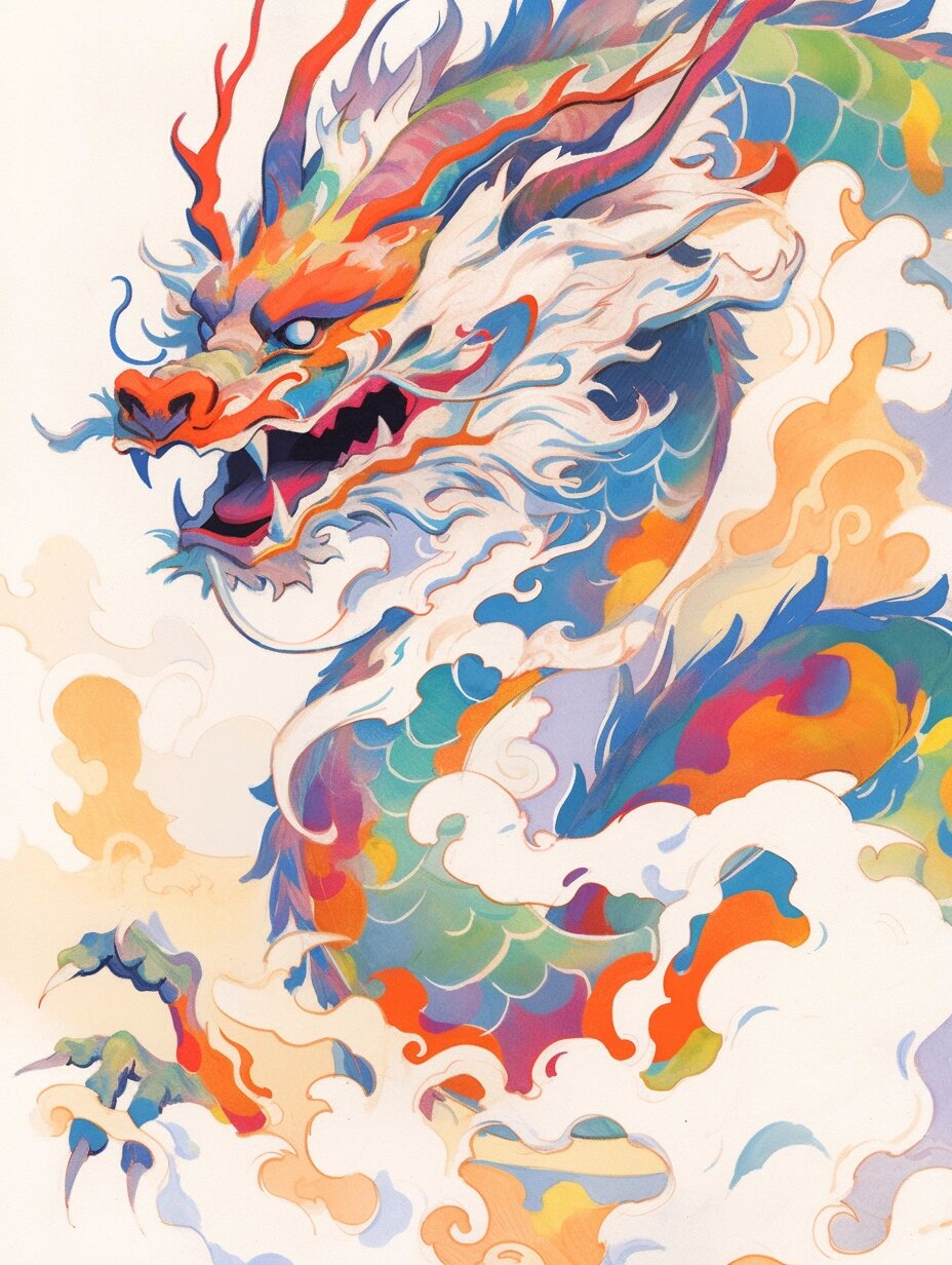 中国龙|手绘素材