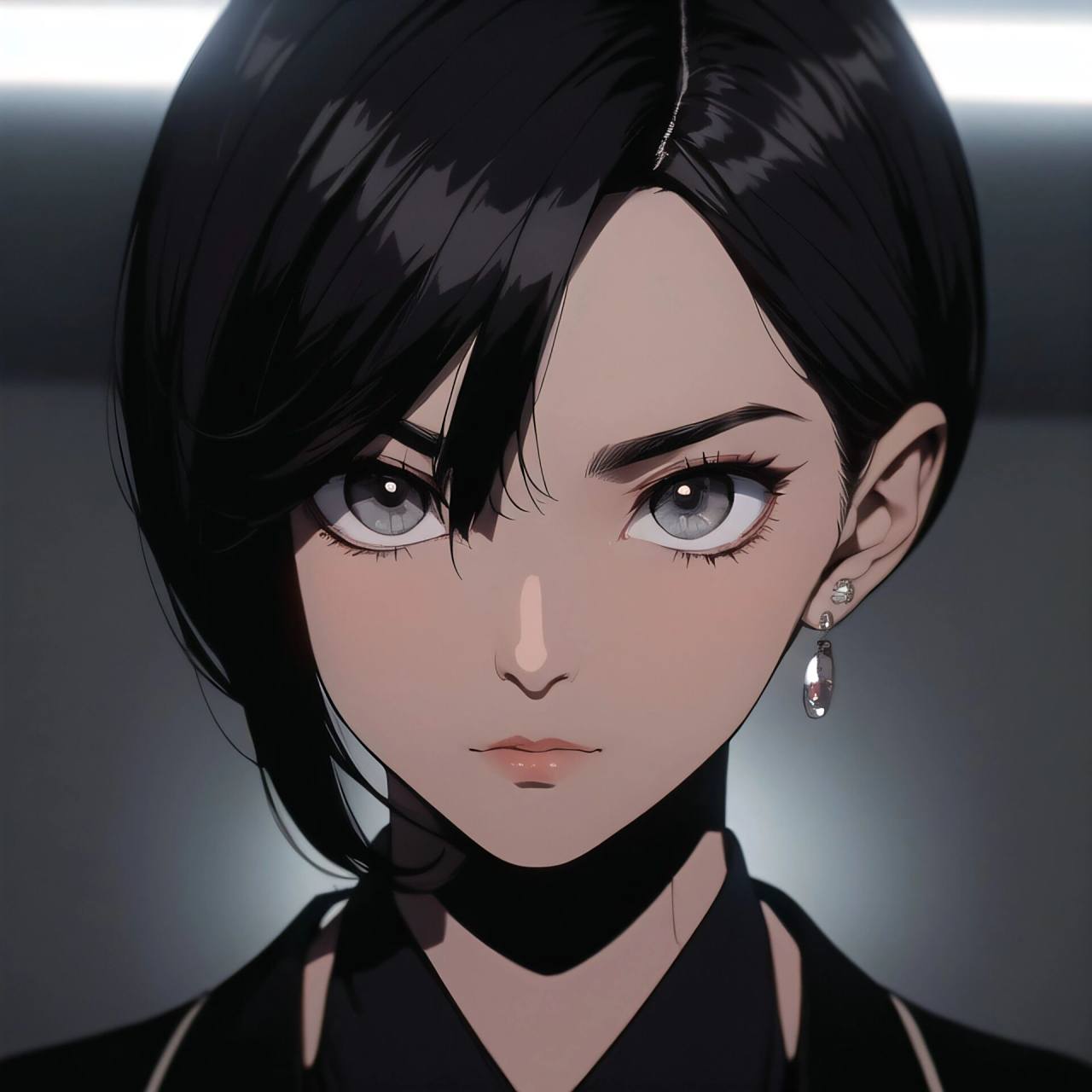 旧漫头像|超a短发穿西装的高冷御姐