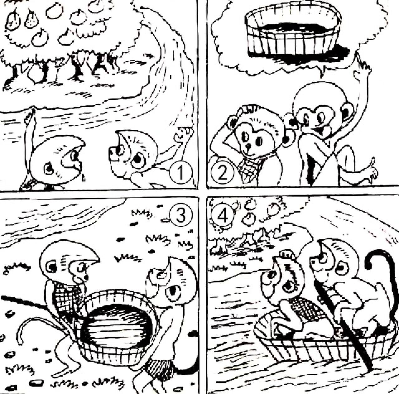 二上 看图写话 猴子摘桃