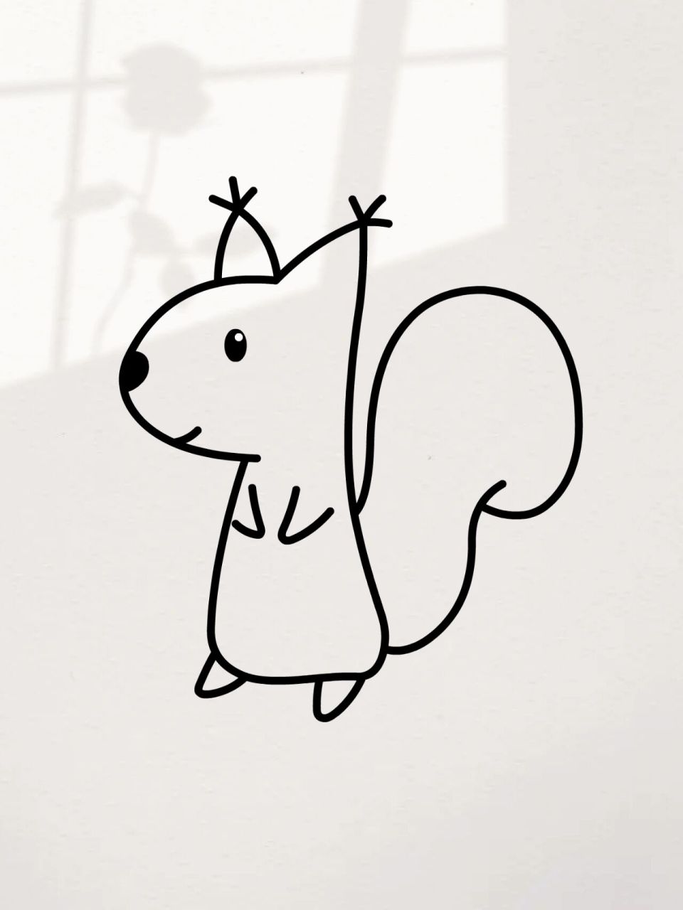 可爱的小松鼠怎么画图片
